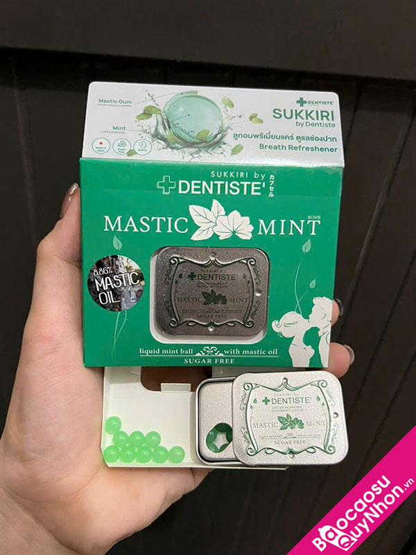 Kẹo ngậm phòng the Mastic Mint hộp 20 viên