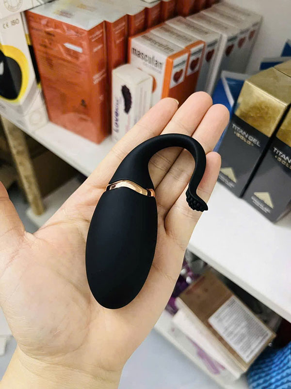 Trứng rung đuôi cá cong điều khiển từ xa 12 chế độ