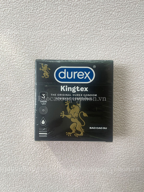 Bao cao su size nhỏ Durex Kingtex (Hộp 3 cái)