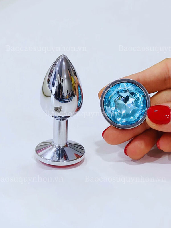 Phích cắm hậu môn inox đế tròn