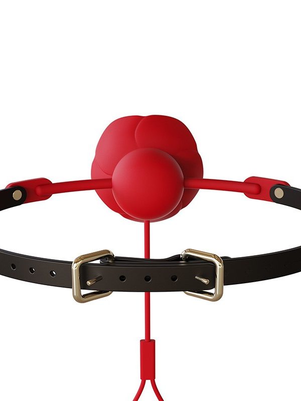 Alternative view of Bộ khóa miệng hoa hồng kết hợp kẹp vú rung tăng khoái cảm