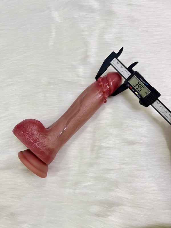 Alternative view of Dương vật giả gắn bi mềm rung thụt phát nhiệt, có điều khiển xa