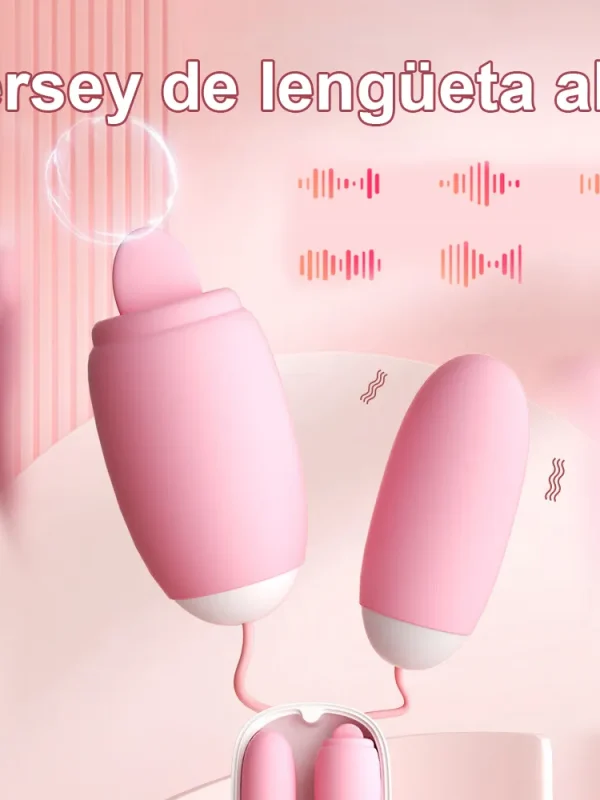 Alternative view of Trứng rung hai đầu có lưỡi liếm Magic Box 10 chế độ