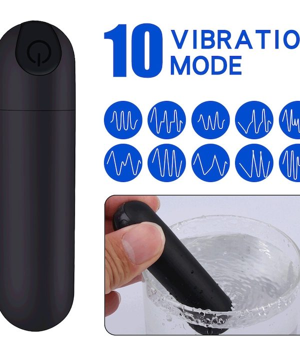 Alternative view of Trứng rung mini hình viên đạn silicon 10 chế độ, sạc pin