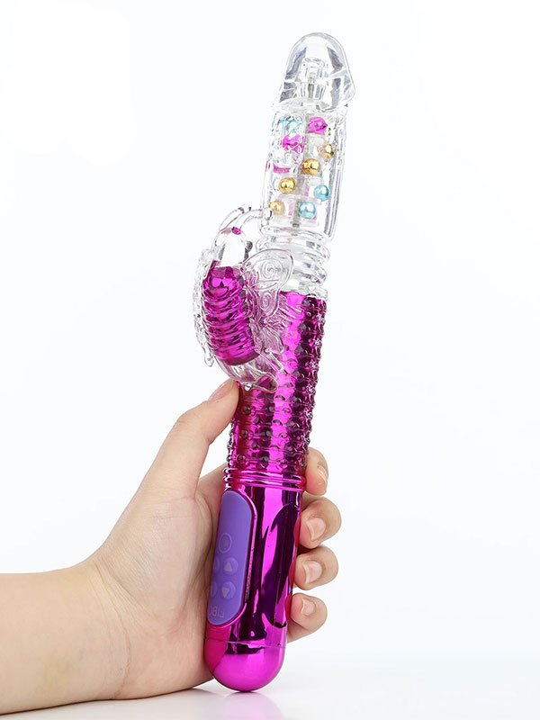 Dương vật giả nhánh ong rung thụt xoay bi Zhintoy