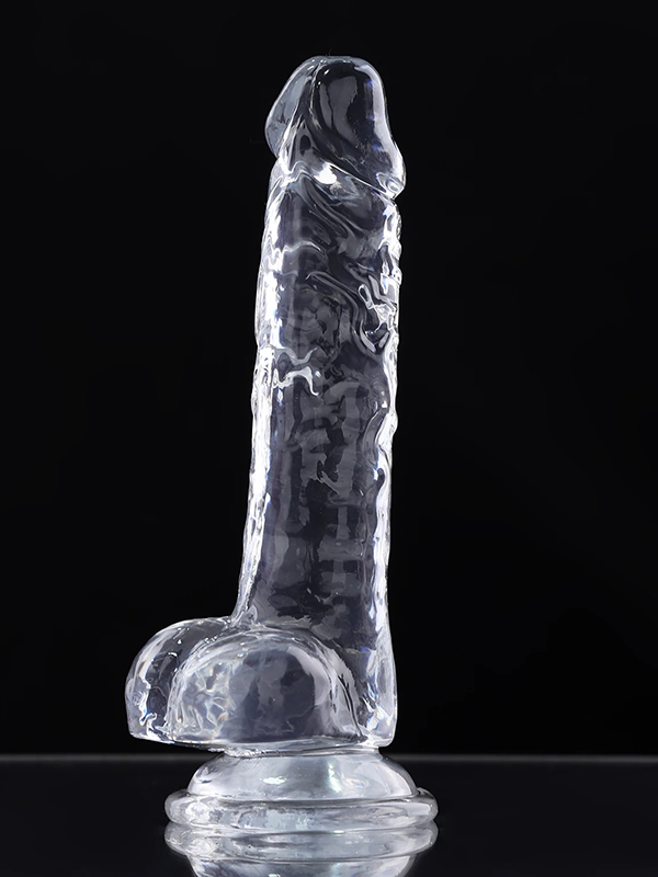 Dương vật giả silicon trong suốt Lovetoy Flawless Clear 7,5 inch