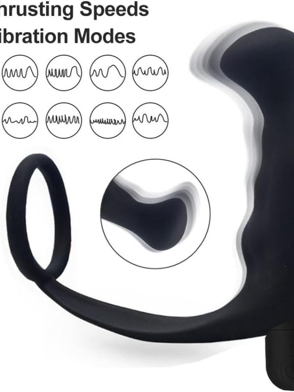 Alternative view of Trứng rung hậu môn có quai đeo Panda 10 chế độ